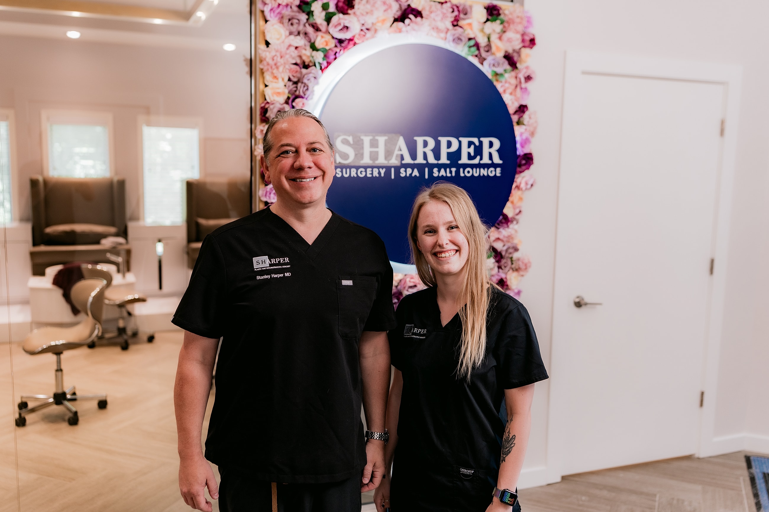 Medical professionals at Sharper Spa and Lounge.
