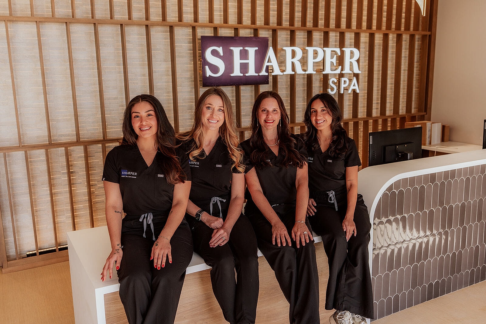 avon day spa model with red hair