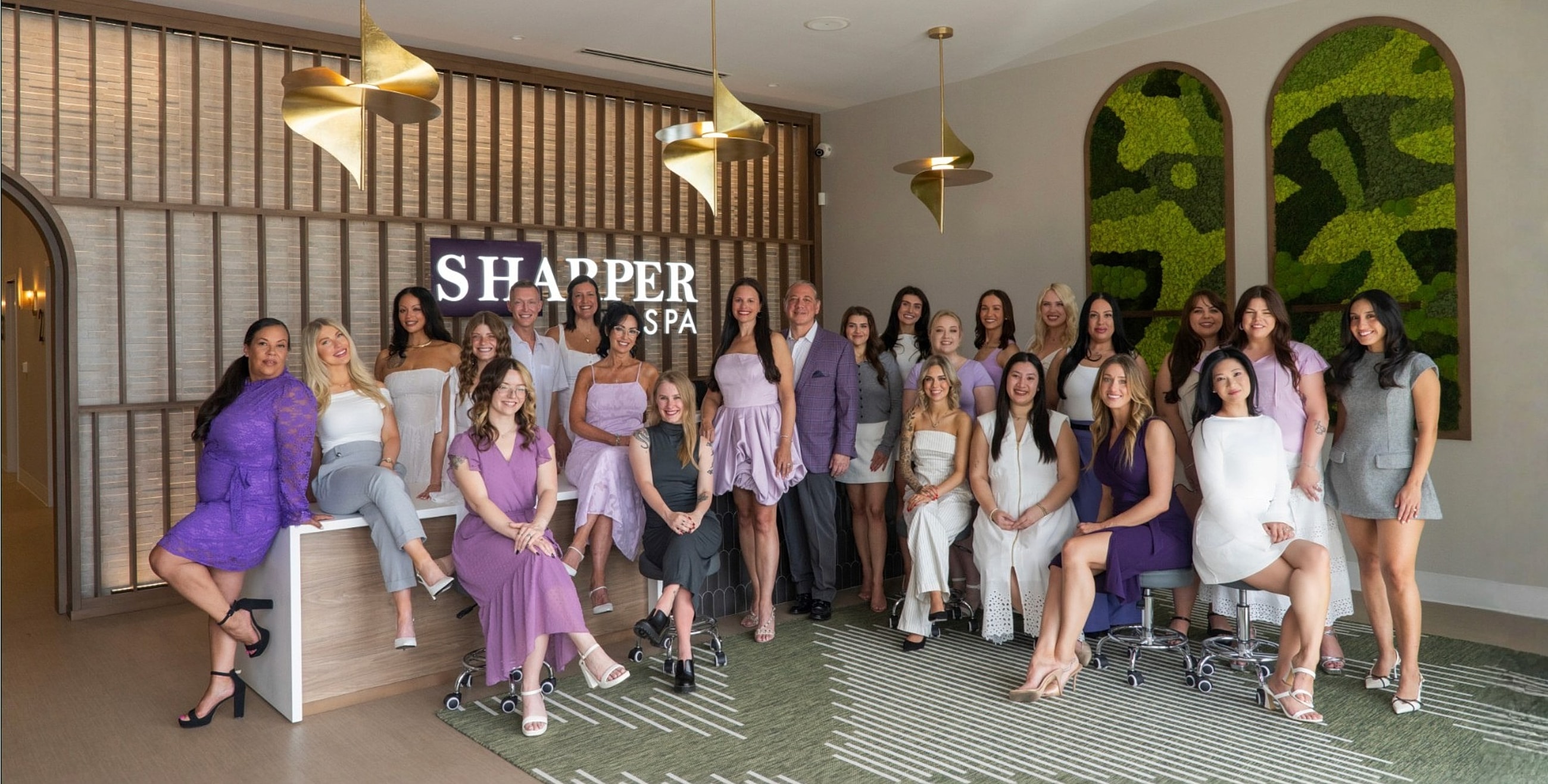 Staff group photo at Shapper Spa.
