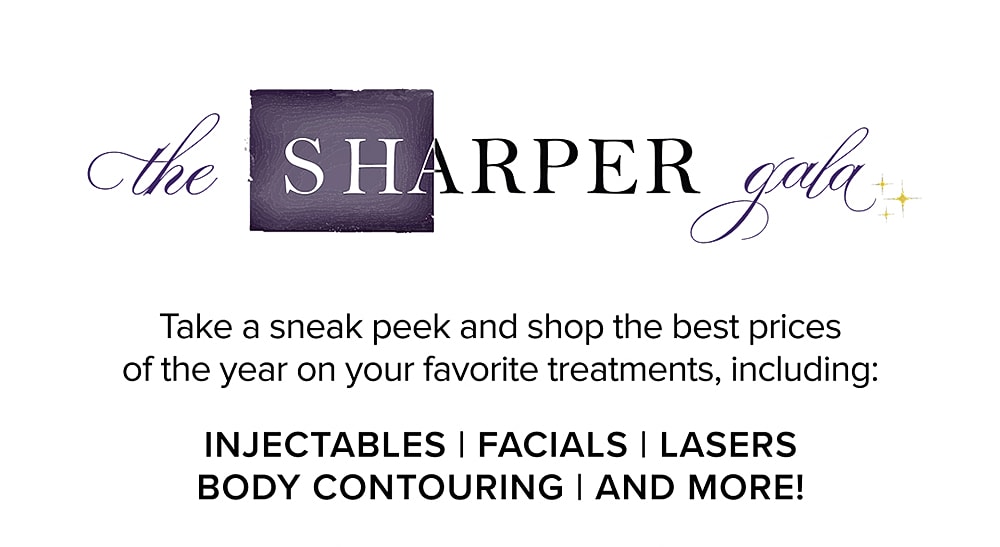 Promotional banner for beauty treatment gala event.