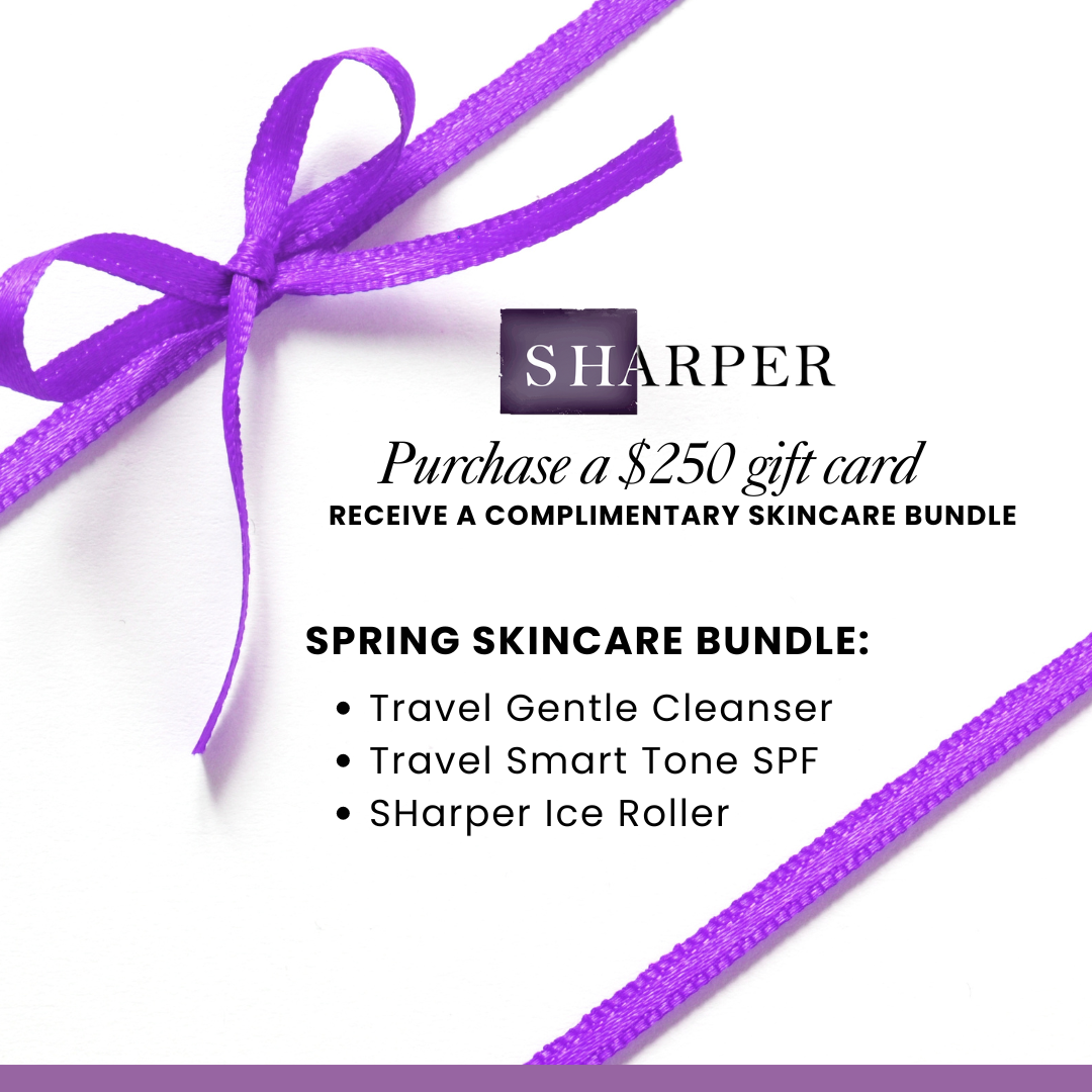 Spring skincare bundle promotion with gift card.